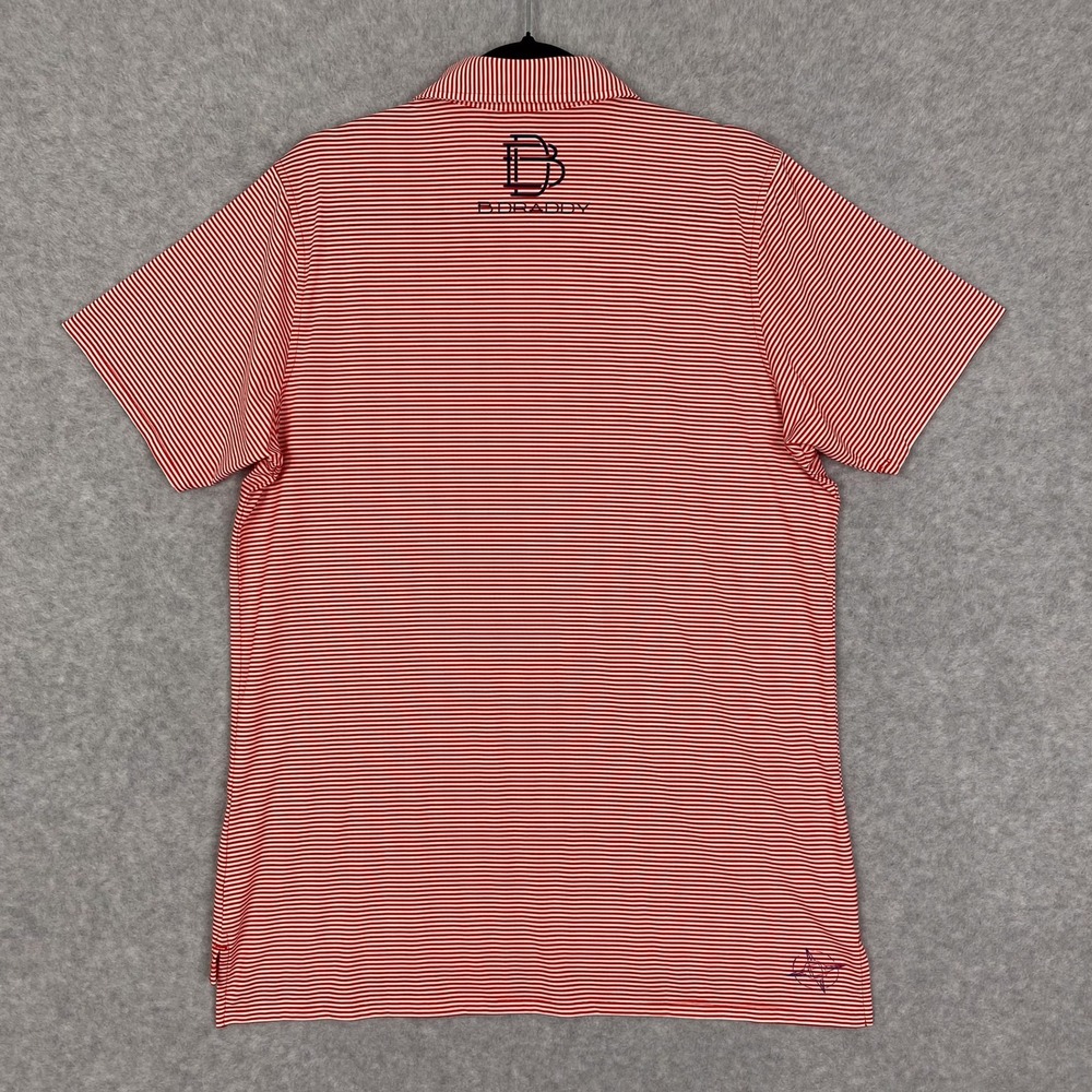 B. Draddy Sport Shirt Mens M Redwing Stripe Golf Jimmy Performance Polo - Picture 4 of 11